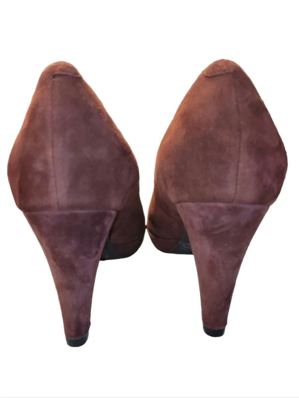 Clarks Indigo Wessex Wyvern Burgundy/Merlot Suede Platform Pumps Size 9.5 NWOB